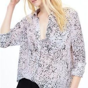 Banana Republic Abstract Print Boyfriend Shirt